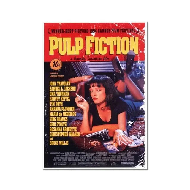 بوستر فيلم "Pulp Fiction" الكلاسيكي